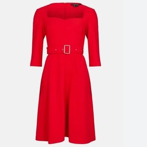 Karen Millen Red Crepe Dress